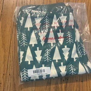 Hanna Andersson  Pajama Bottoms - Green and White Trees* Organic